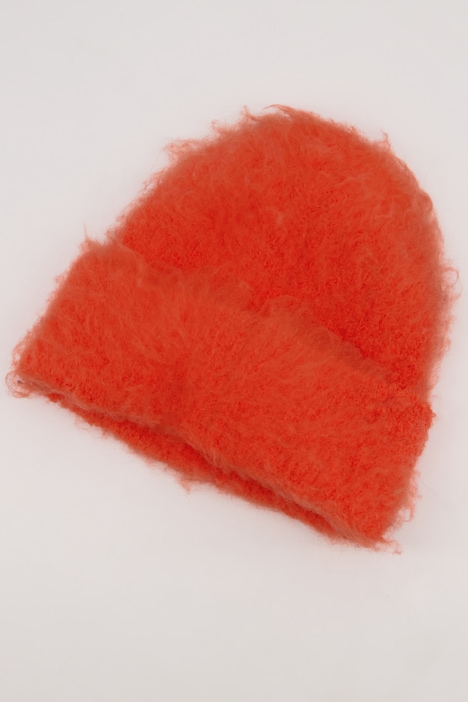 Strickmütze, Bouclé-Rippstrick, kuschelweich