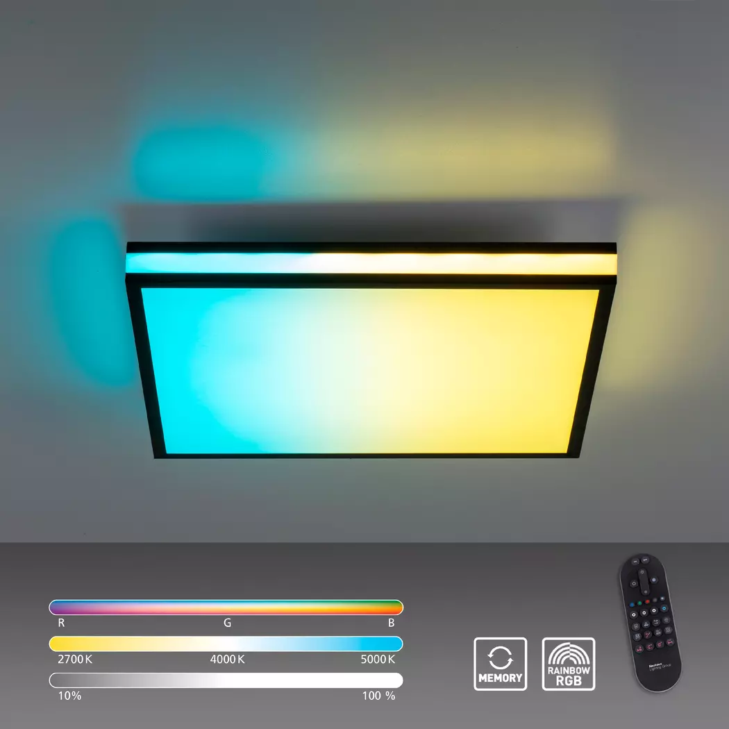 LED-Deckenleuchte Mario Black