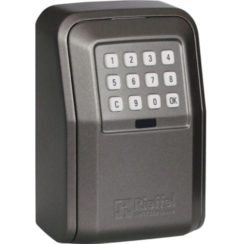 Rieffel Schlüsseltresor KSB-ELO-XL, 10.5 x 5.5 x 14.5 cm, grau