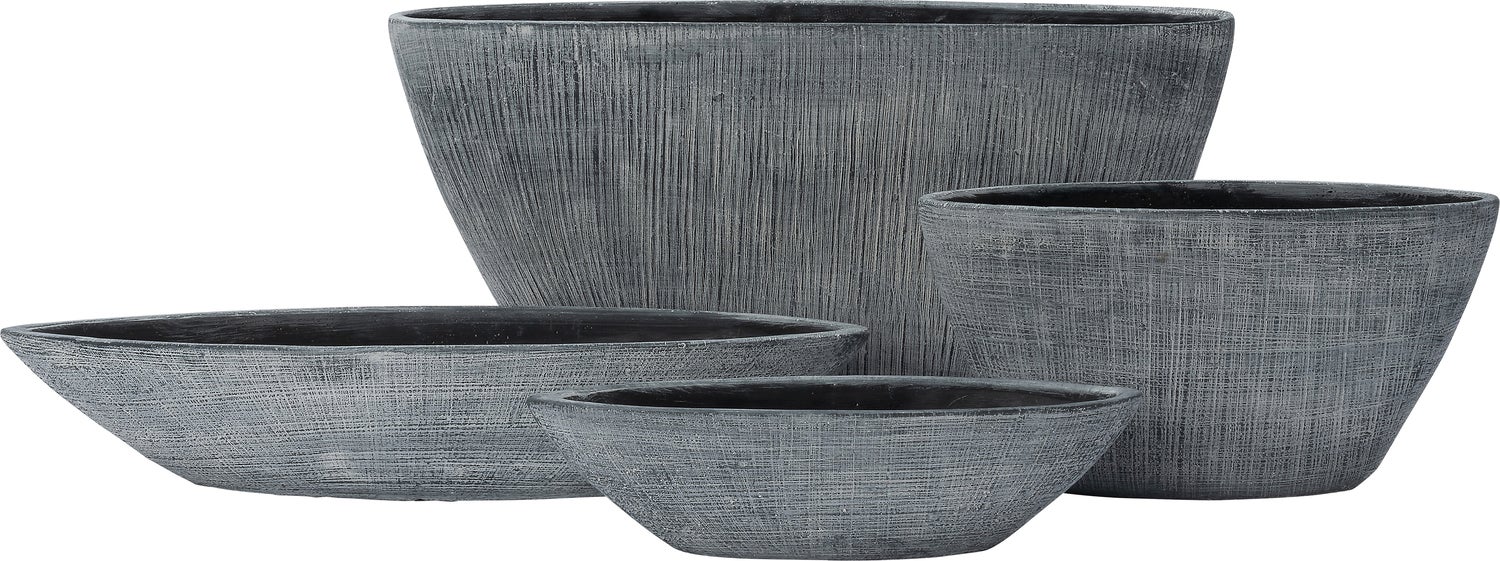 Intratuin bloempot Boge grijs 38 x 11 x 10 cm
