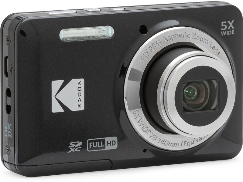 Kodak Fotokamera PixPro FZ55 – Schwarz Schlanke, kompakte Point-and-Shoot-Kamera