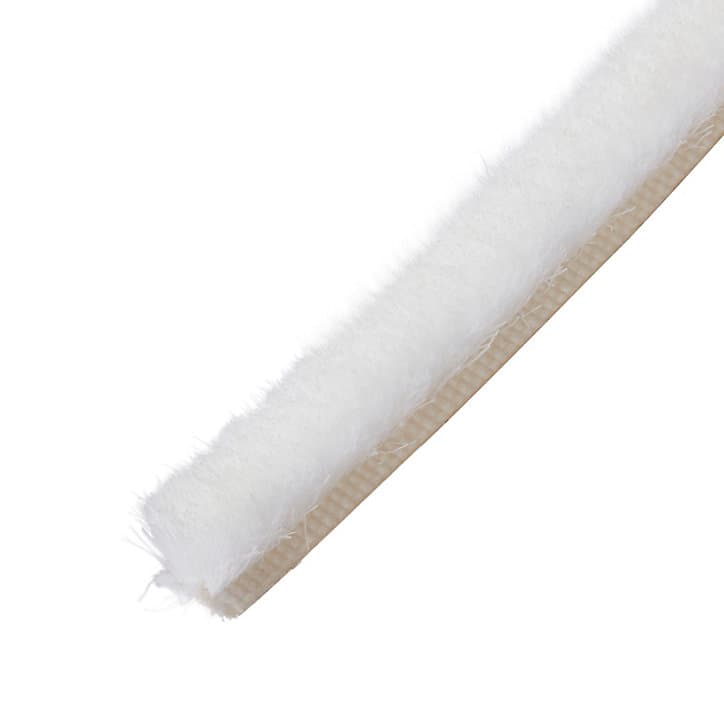 Joint à brosse adhésif porte et fenêtre Diall blanc L.6 m