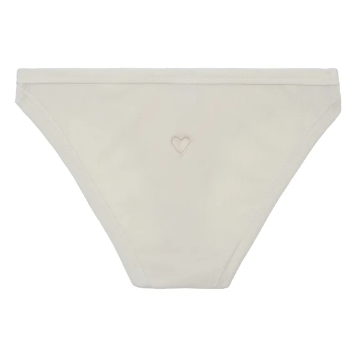 Baserange Culotte Côtelée Bell Coeur Coton Bio | Beige chiné