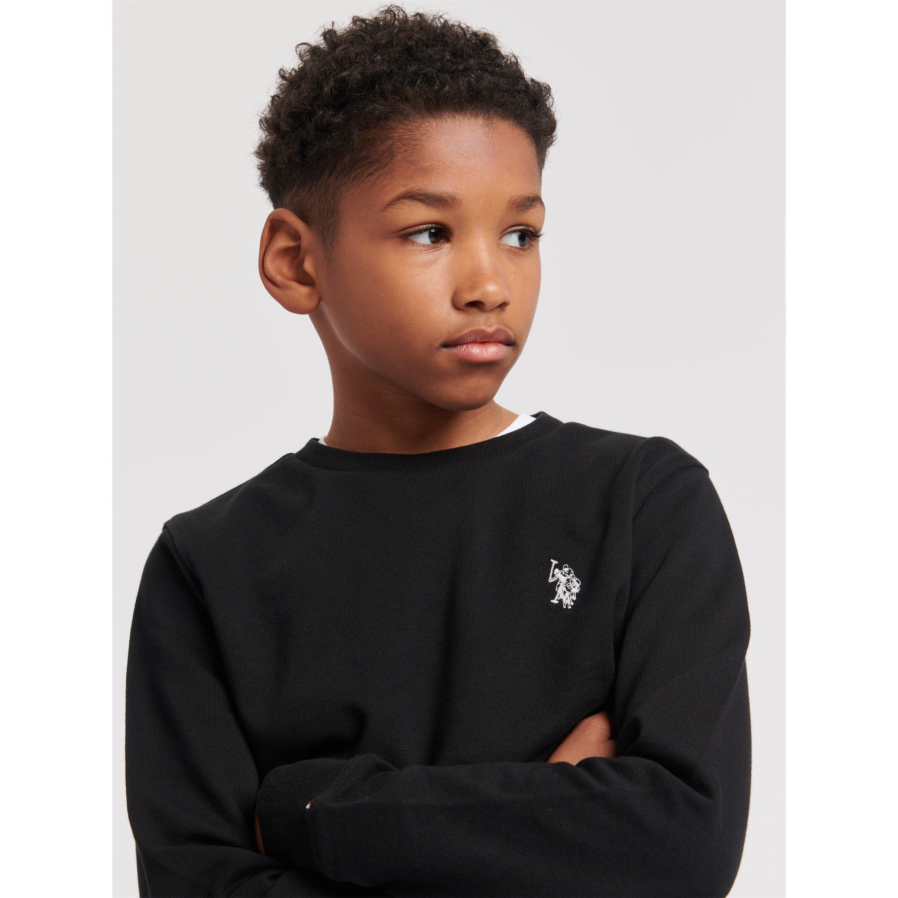 US Polo Assn USPA Double Horseman Crewneck Sweater Juniors