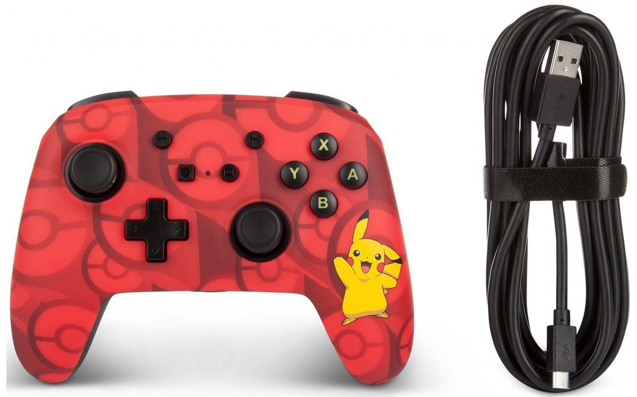 Power A - Switch Wired Controller Pokemon Pikachu Rood