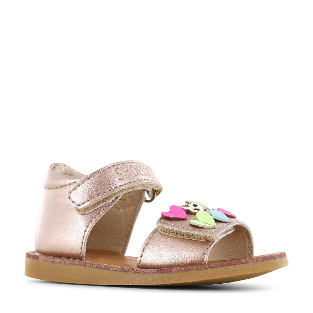 Shoesme leren sandalen lichtroze metallic