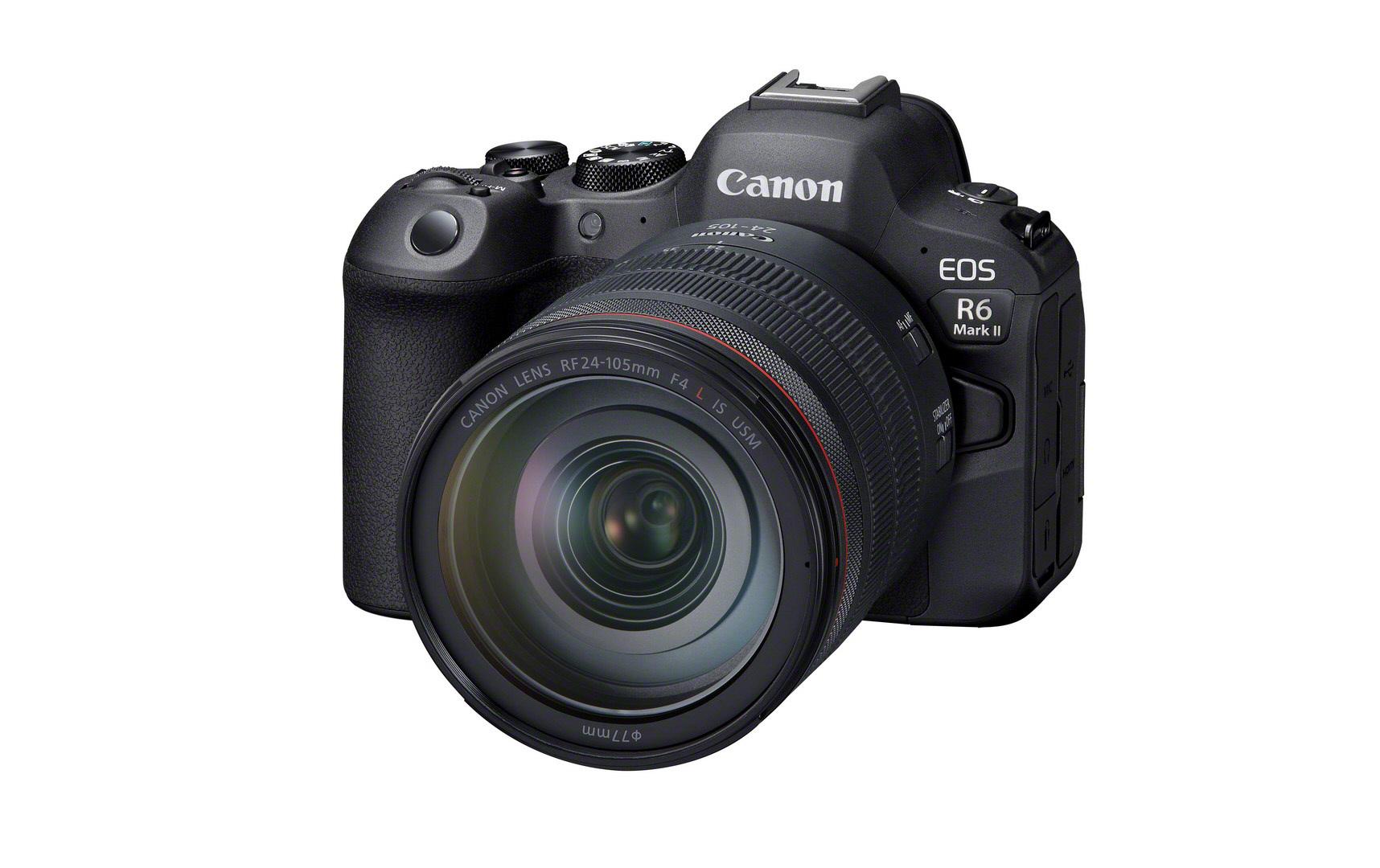 Fotokamera EOS R6 Mark II Kit RF 24-105 L<br>Extrem schnelle und leise Vollformatkamera mit professionellen Funktionen für Filmproduktionen