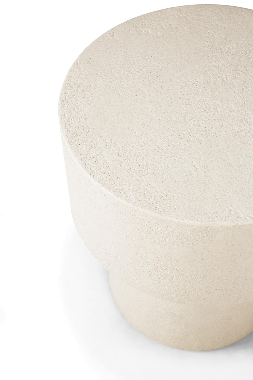Ethnicraft Elements bijzettafel Ø41 Off-White Mushroom