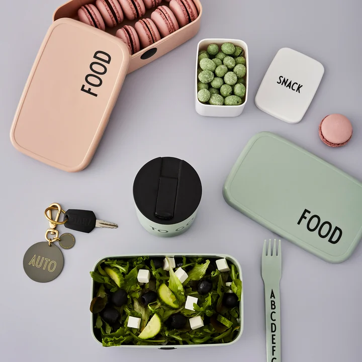 Design Letters - Snack Box, Homemade / hellblau