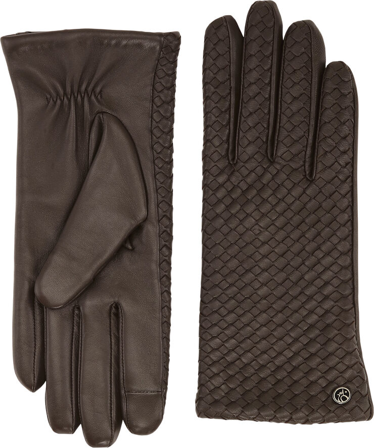 ADAX Adax glove Silke Mørkebrun