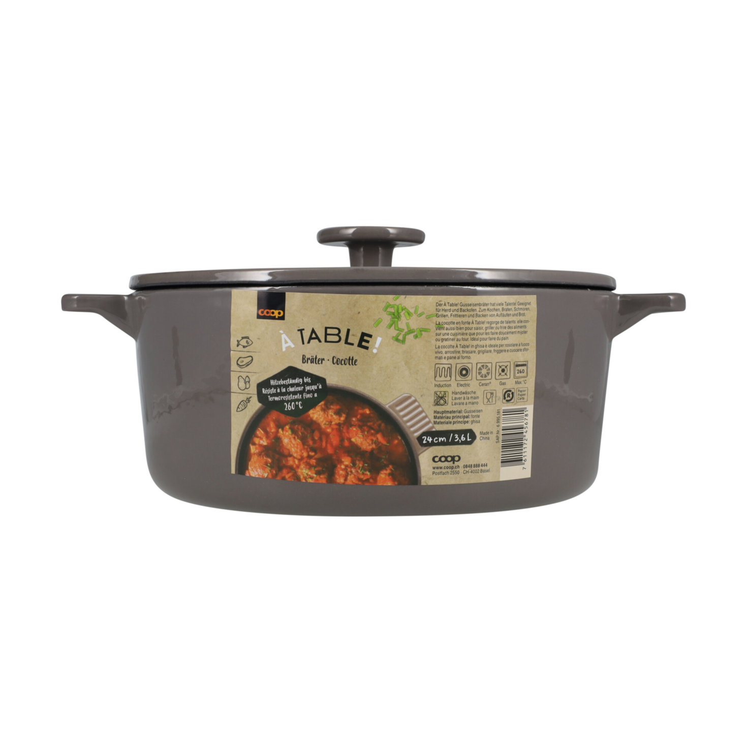 À Table! Bräter Gusseisen 3.6 Liter 24cm