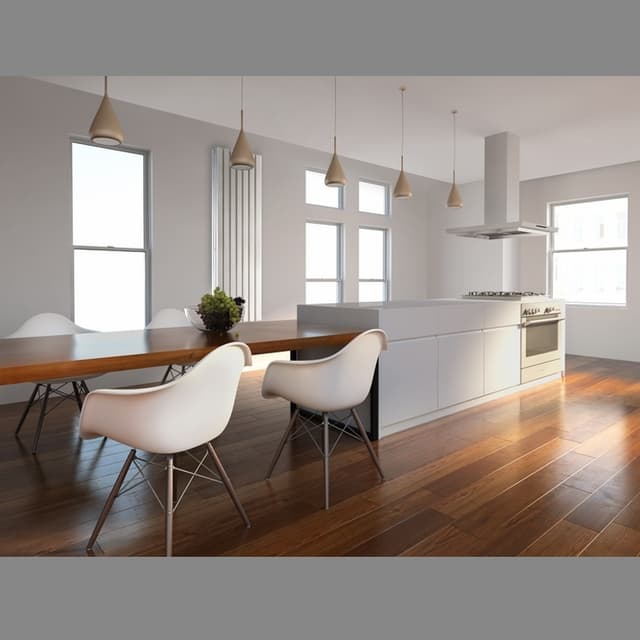 Panel radiatorer Design radiator Opvarmet håndklæde Stella 370x1800 Hvid