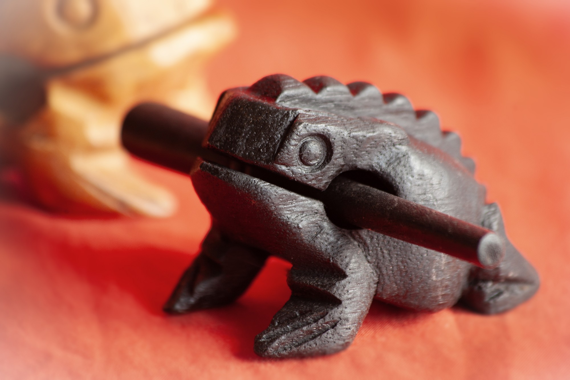Klangfrosch, aus Regenbaumholz, schwarz, B 10 cm, T 7 cm, H 7 cm günstig bestellen