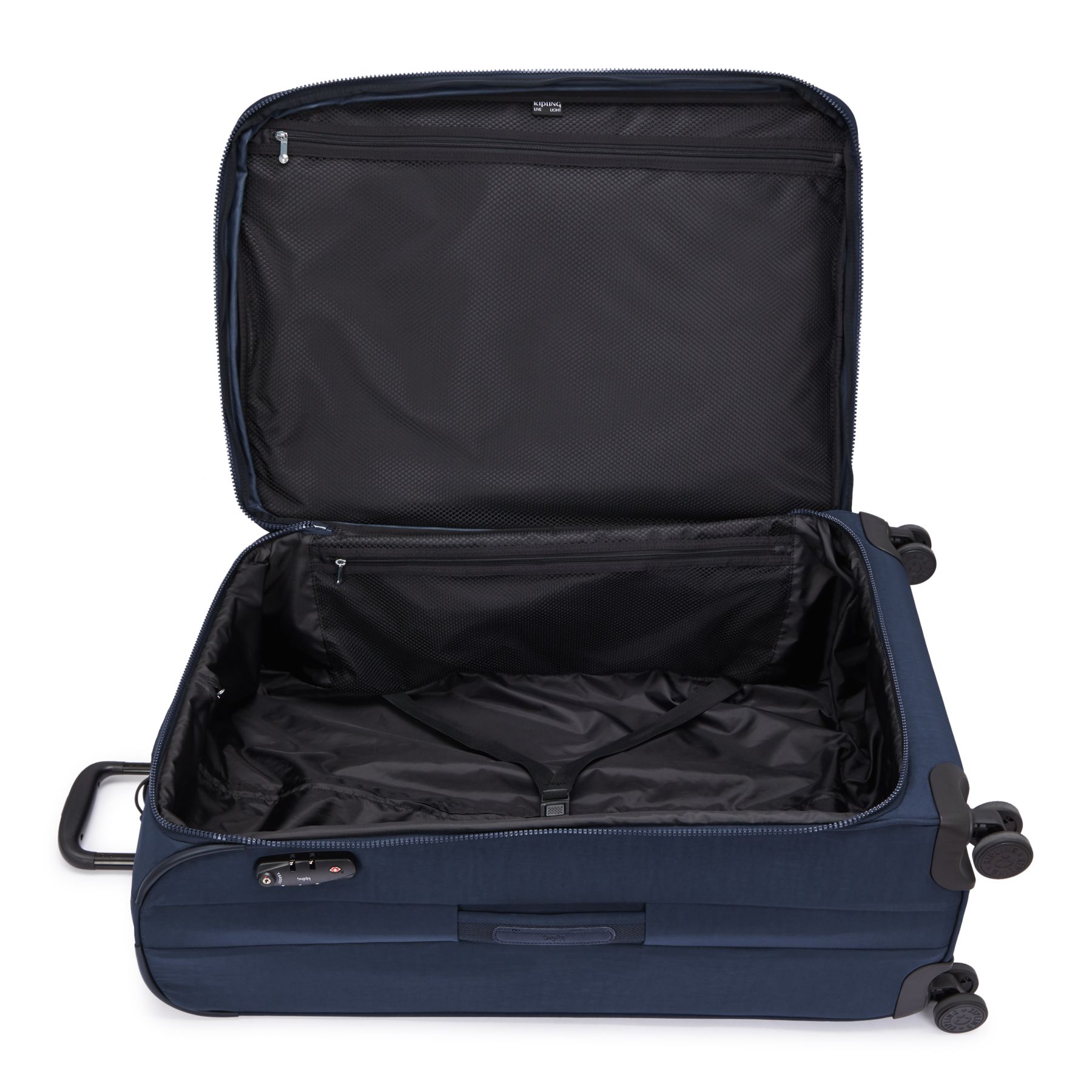 YOURI SPIN L Grande Valise Extensible à Roulettes avec Poignée Télescopique - Blue Bleu 2