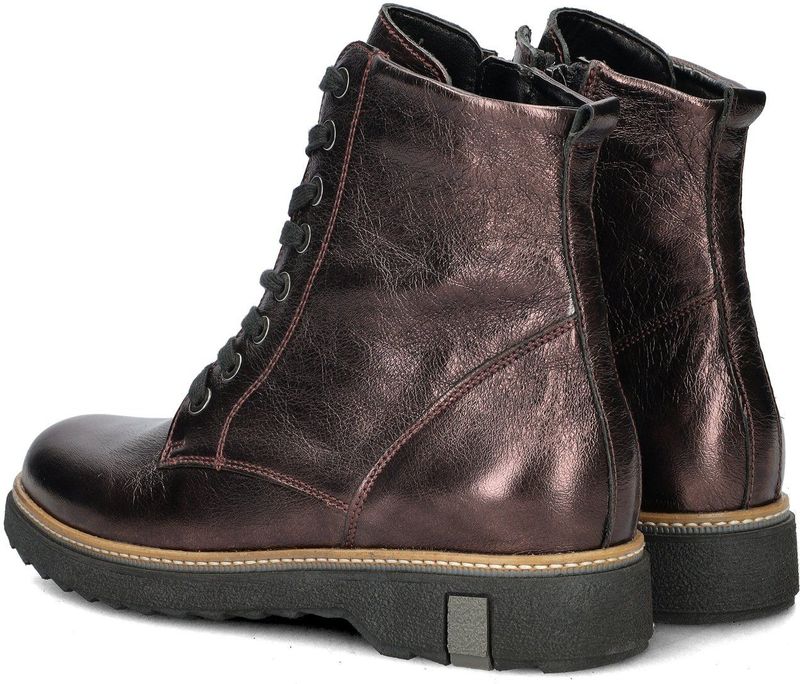 Waldläufer - Kitomi - Veterboots - Leer - Metallic - Dames