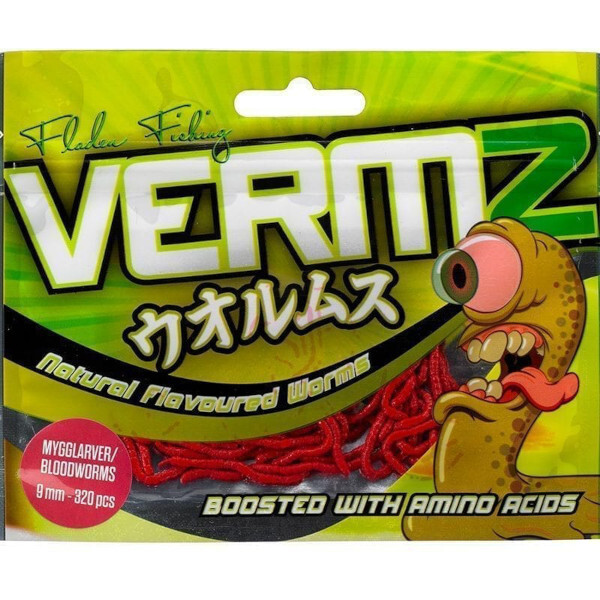 Fladen Vermz Bloodworm Natural Red 0,9cm (320 pcs)
