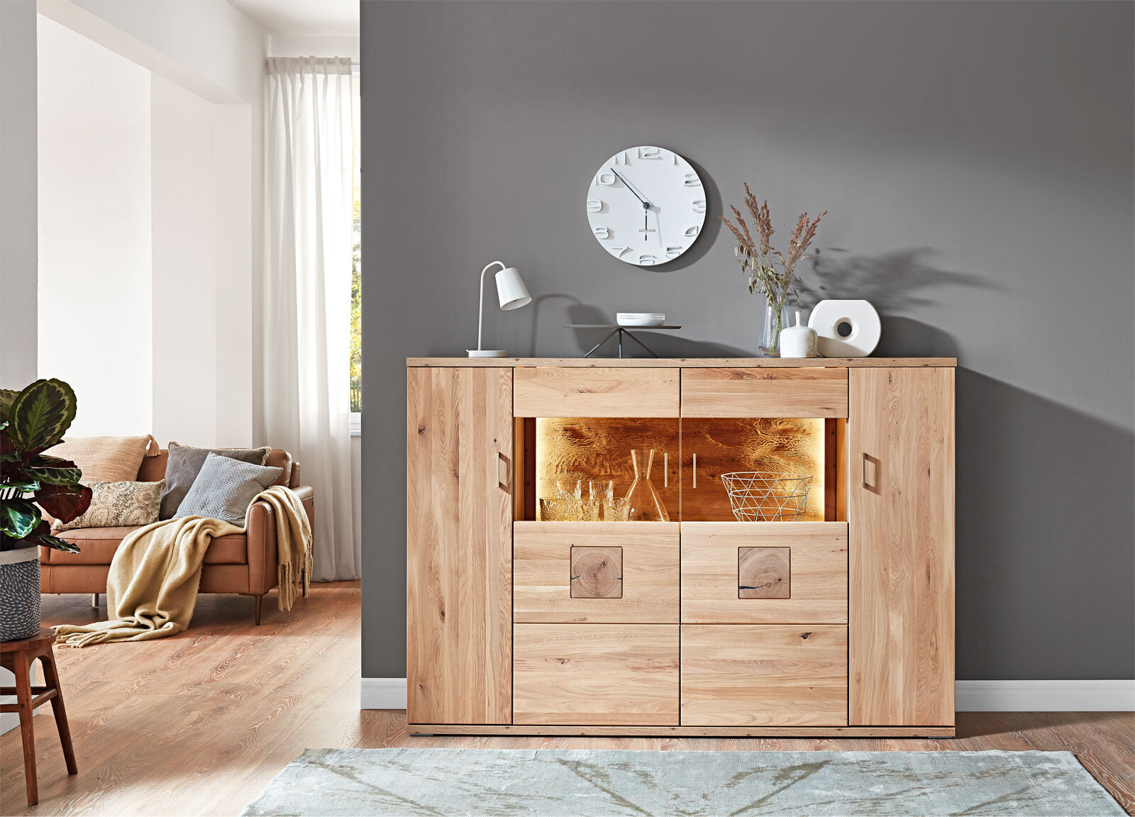 Highboard Kansas Braun 184x130x42 cm