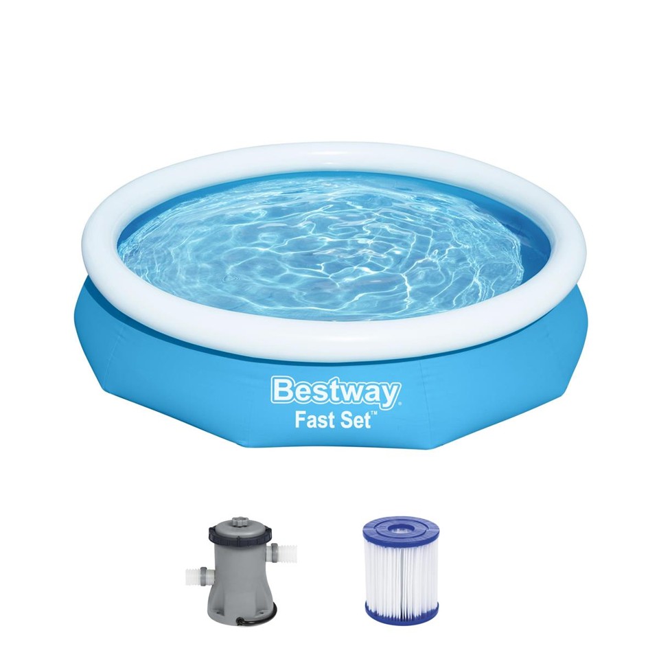 Bestway - Fast Set Pool Set 3.05m x 66cm med Filter pumpe (57458)