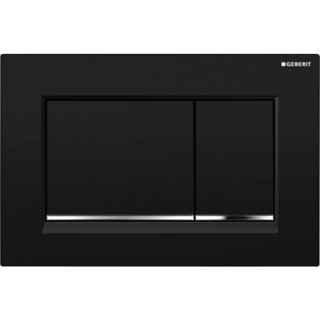 GEBERIT SIGMA30 betjeningsplade sort/kromed sort