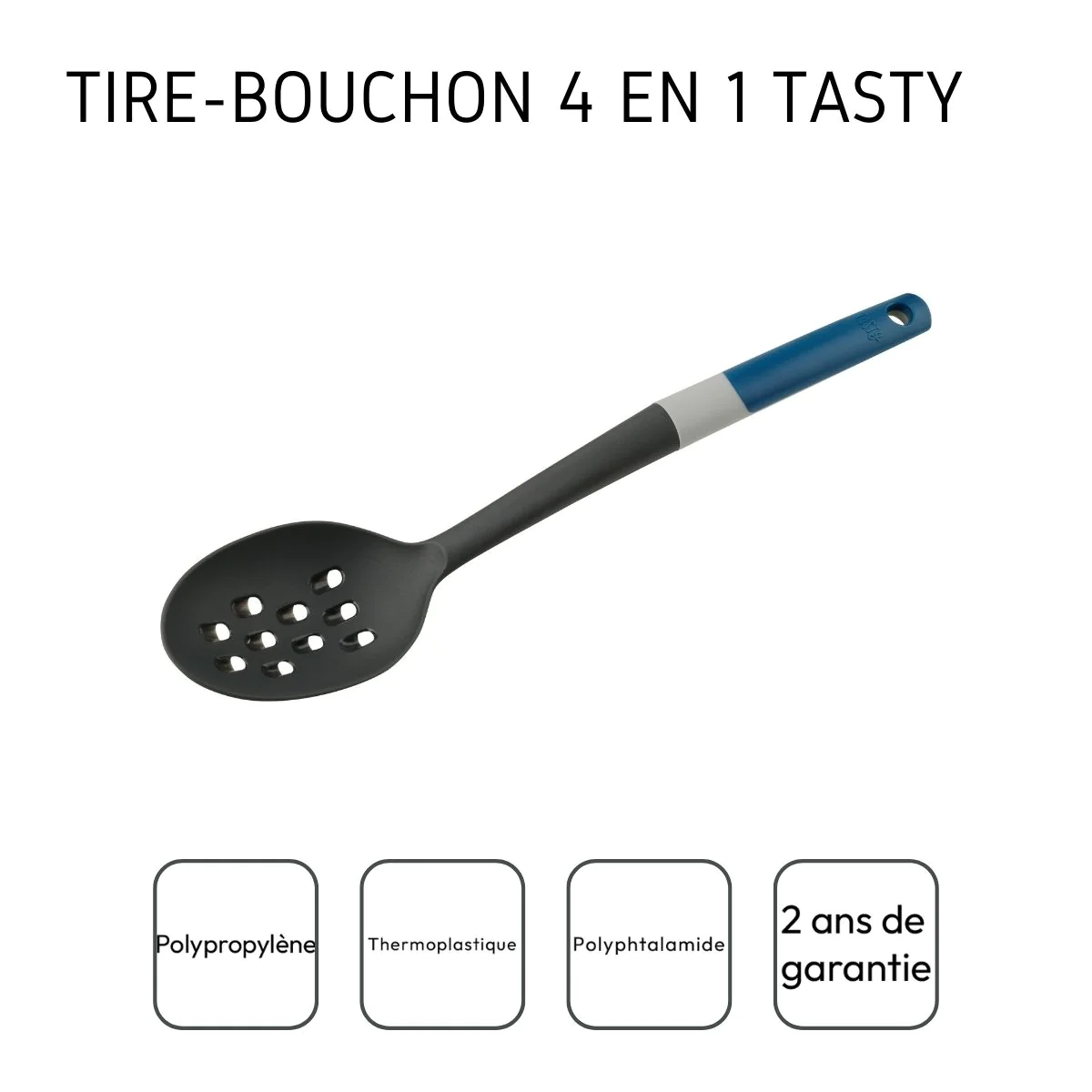 Cuillère de service ajourée avec fonction râpe à fromage Core Tasty