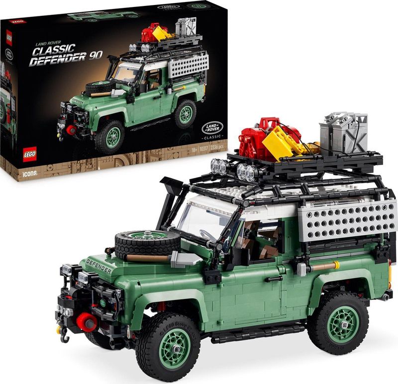 LEGO - Icons - Land Rover Classic Defender 90 - Bouwpakket - Zandgroen - 10317