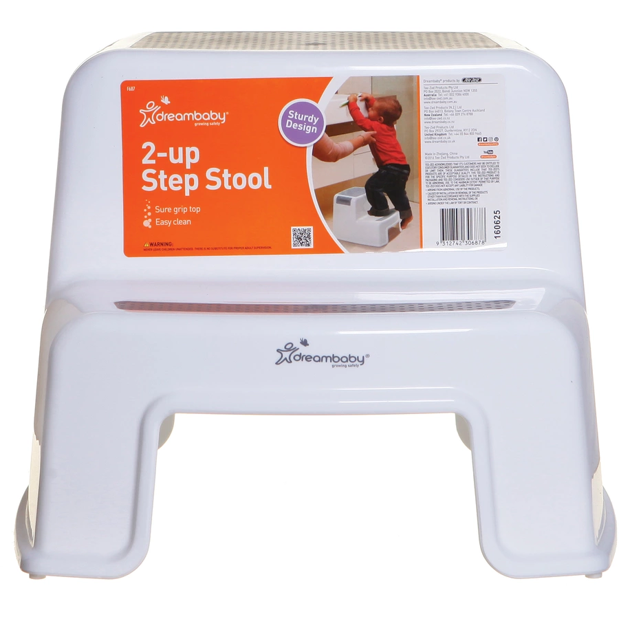 Dreambaby®Tritthocker mit Stufen in weißgrau