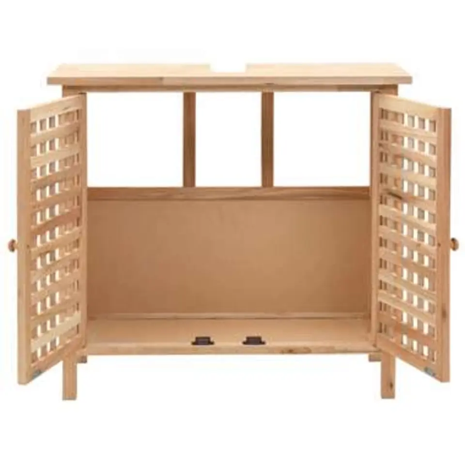 vidaXL - Opbergkast - Beige - Hout