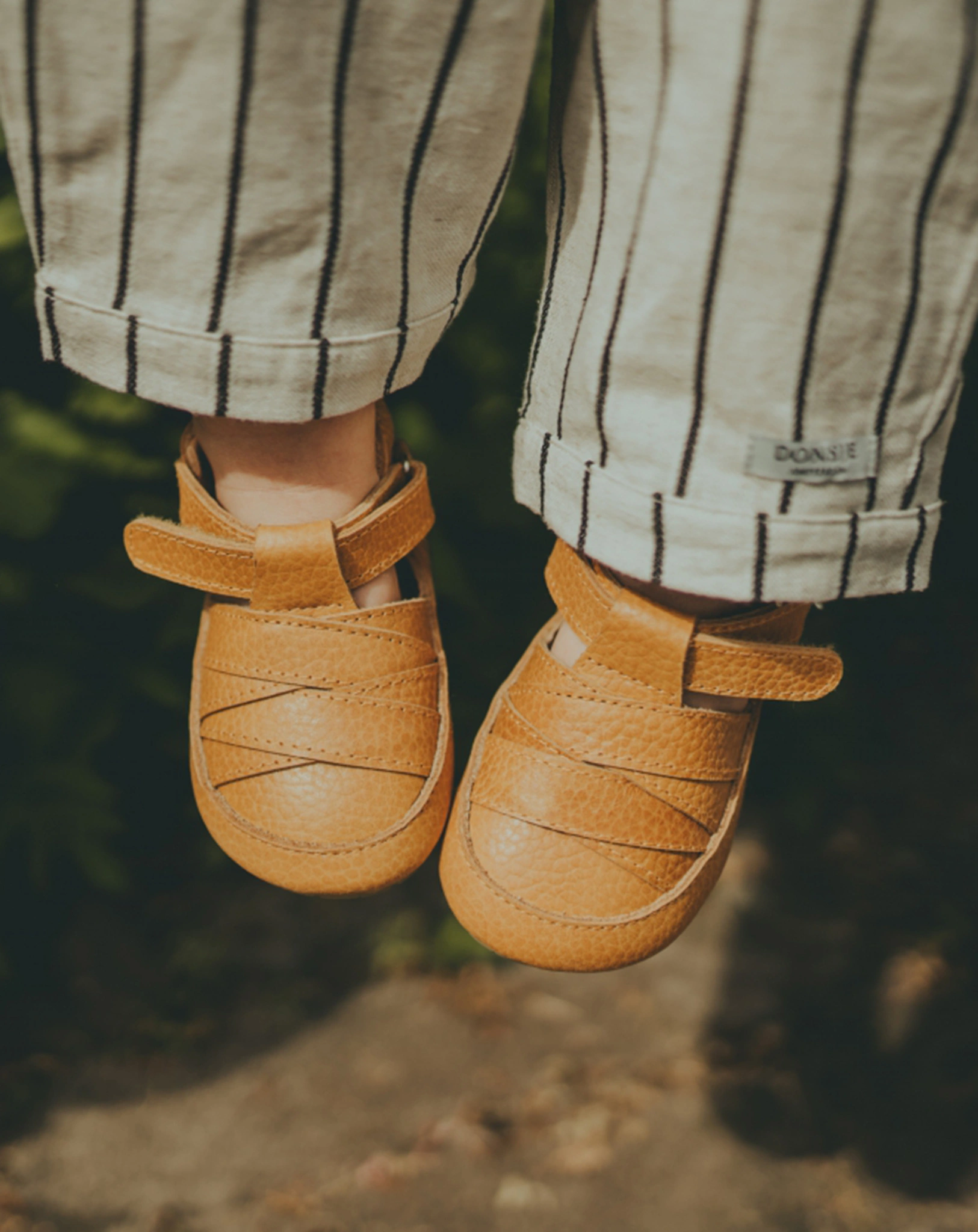Lauflernsandalen DIDIER in toast grain