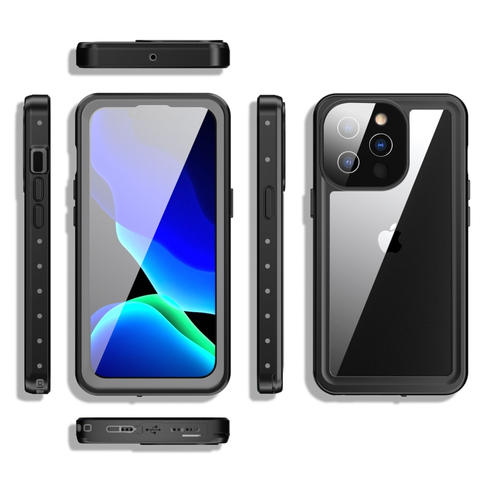 iPhone 13 Pro Wasserfeste Outdoor Schutz Hülle (IP68) - Schwarz