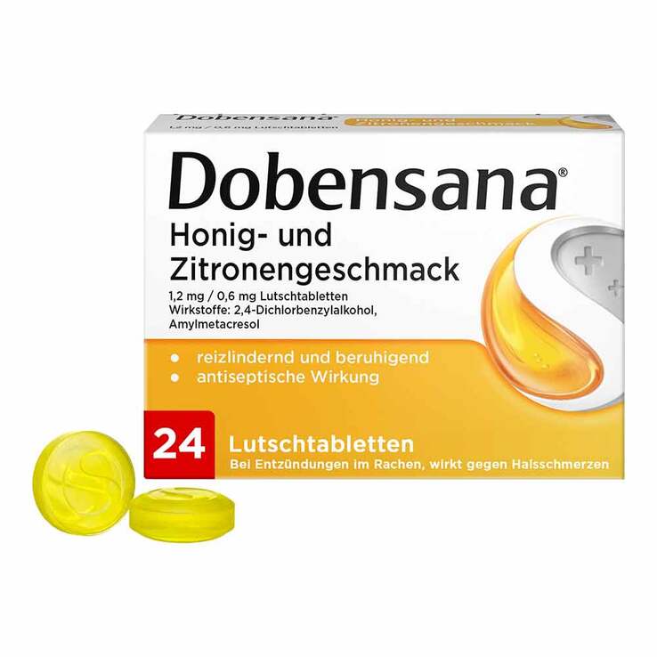 Dobensana Lutschtabletten Honig- und Zitronengeschmack, 24 St