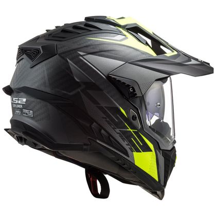 Casque LS2 MX701 - EXPLORER C - FOCUS MATT - Gris / Jaune