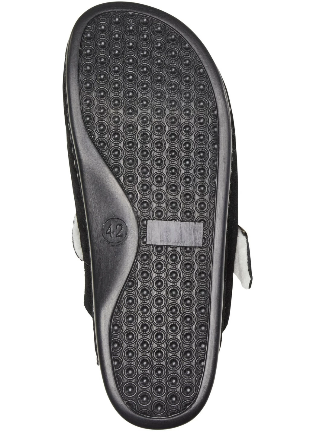 Pantoffel aus weichem Veloursleder