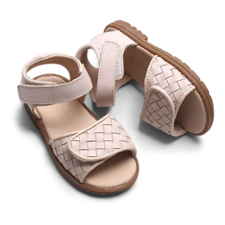 Consciously Baby Sandales Tissées Woven Cuir | Rose pâle