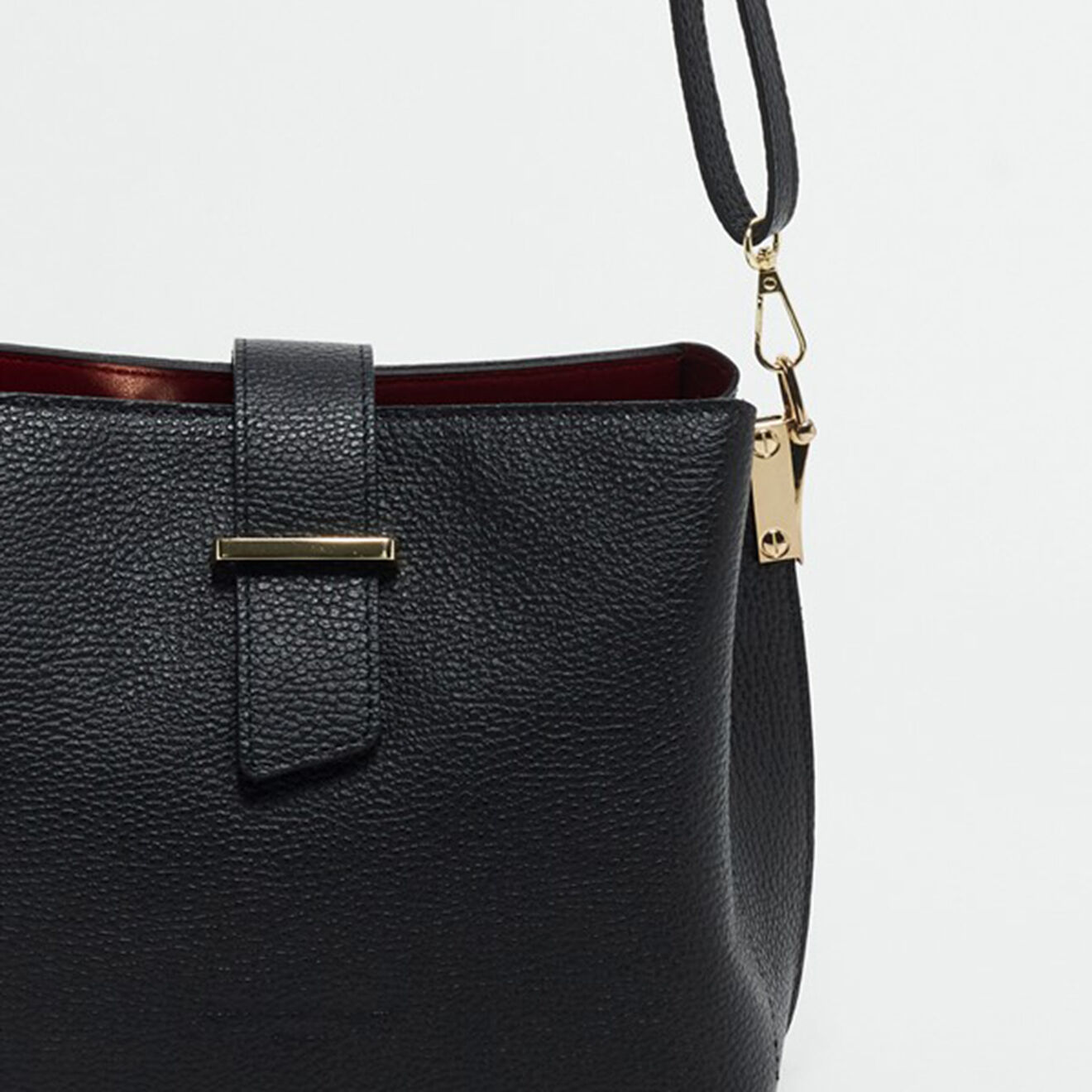 Christian Laurier Sac à main en Cuir Lessie noir - 25x21x12.5 cm