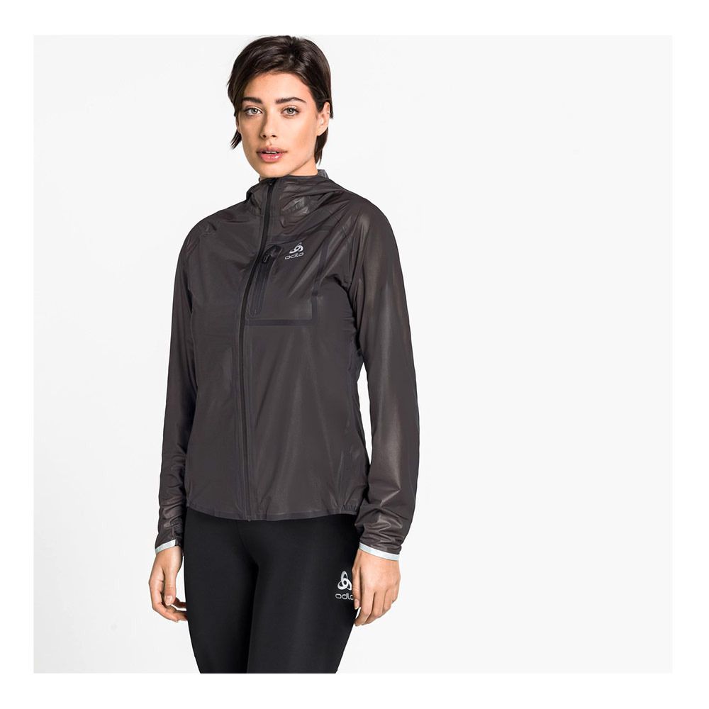 Odlo ZEROWEIGHT DUAL DRY WATERPROOF - Veste Femme black