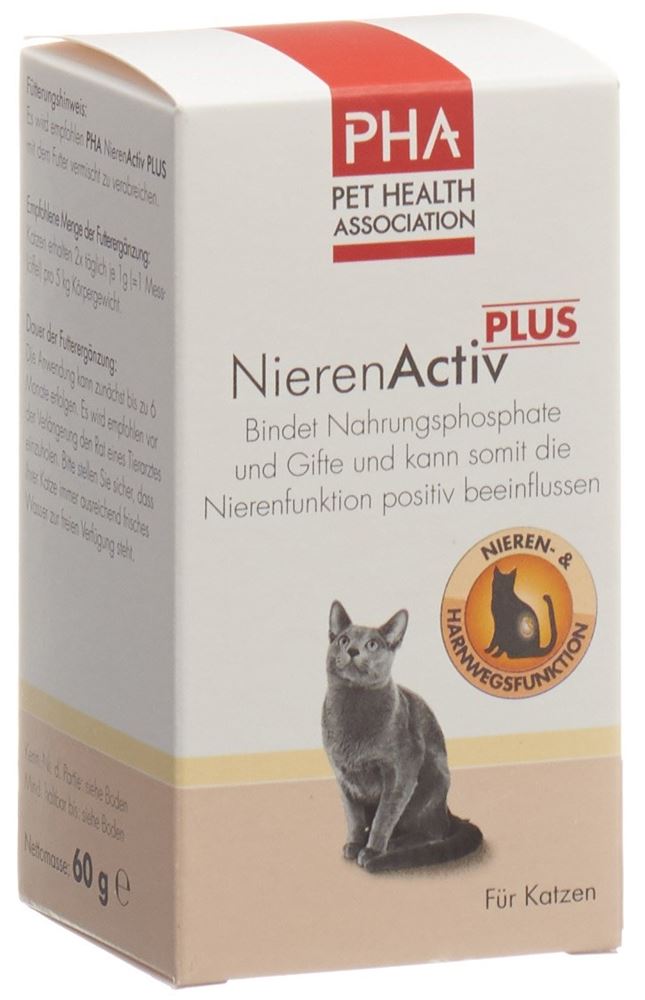 PHA NierenActiv PLUS für Katzen und Hunde Plv Ds 60 g