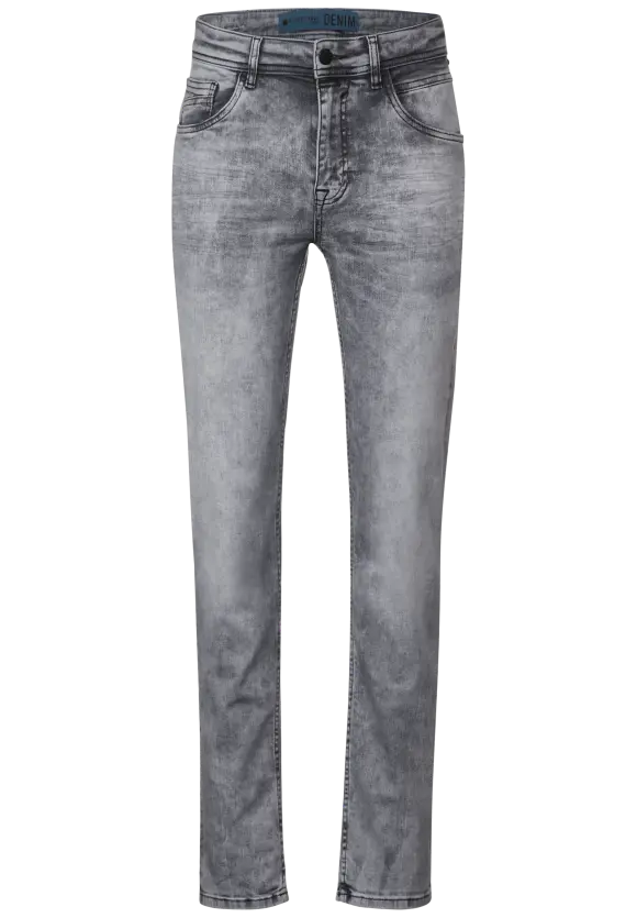 Skinny Fit Jeans - light grey random wash