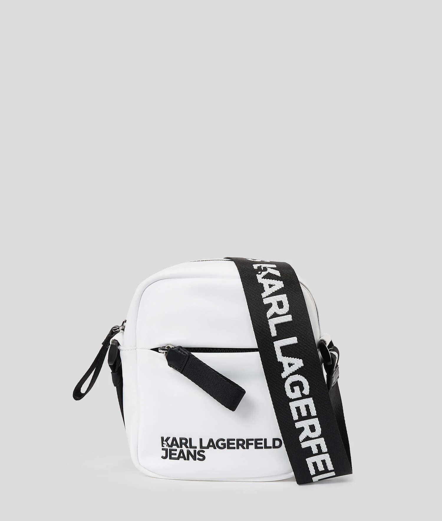 SAC BANDOULIÈRE EN NYLON AVEC LOGO KLJ - Blanc