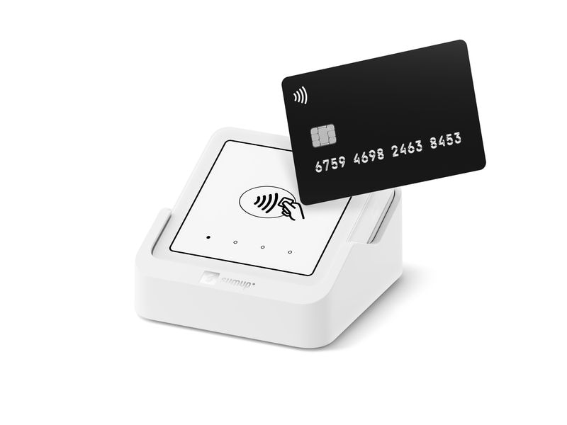 SumUp Kartenlesegerät und Ladestation Solo Kartenterminal mit Touchscreen