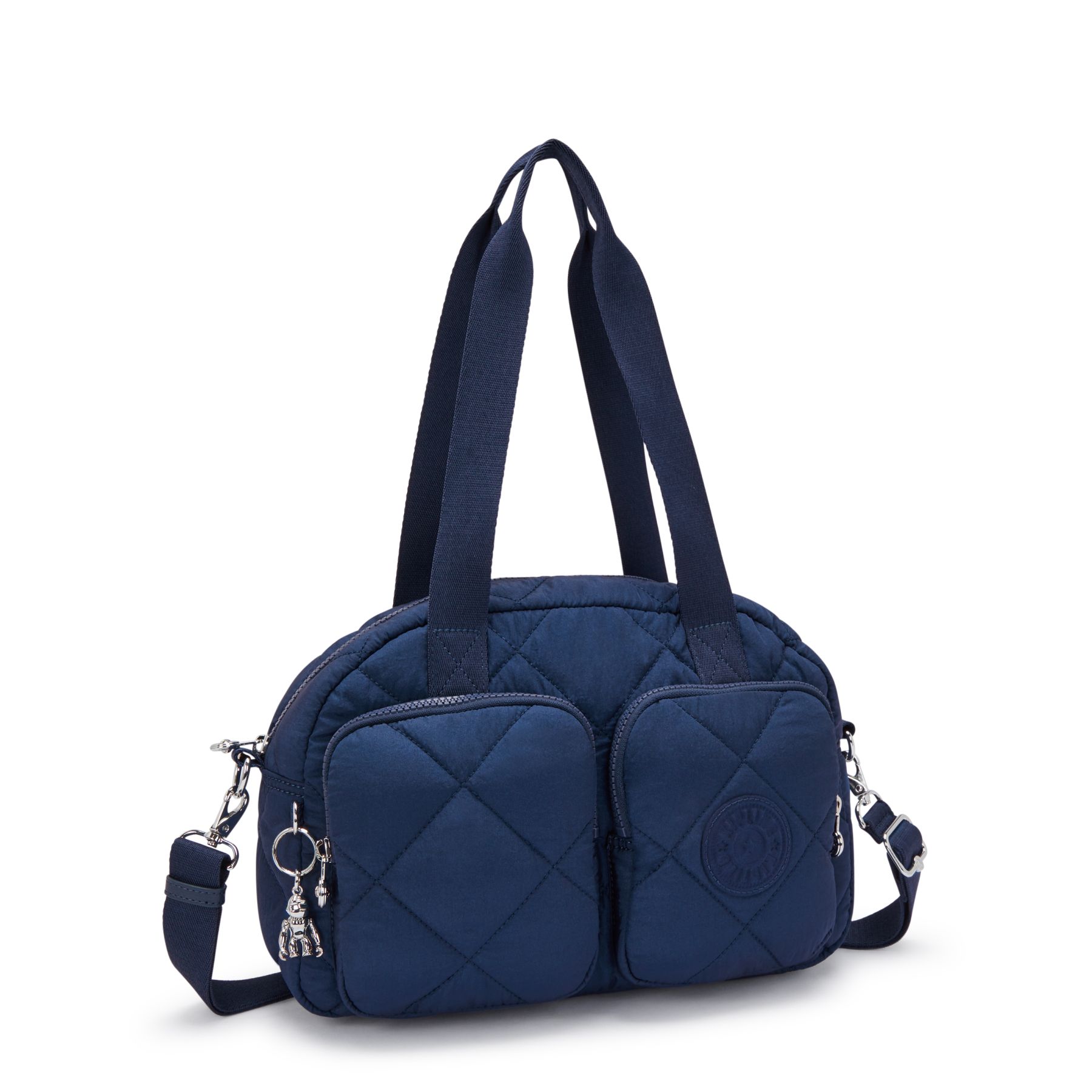 COOL DEFEA Sac Épaule Taille Moyenne avec Sangle Détachable - Airy Blue Quilt