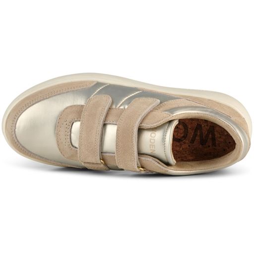 Woden Monica Metallic Sneakers, Champagne, 39