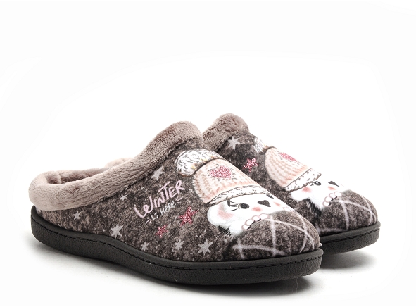Plumaflex roal chaussons femme r12213 gris