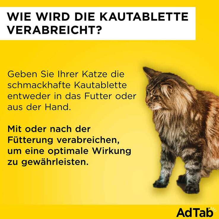 AdTab Kautabletten für Katzen 48 mg über 2 bis 8 kg, 3 St