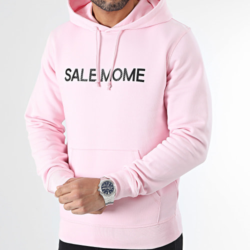 Sweat Capuche Carbone Lapin Rose Noir