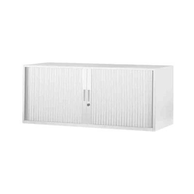 Réhausse pour armoire à rideaux métalliques - L120 x P43 x H43 cm - blanc