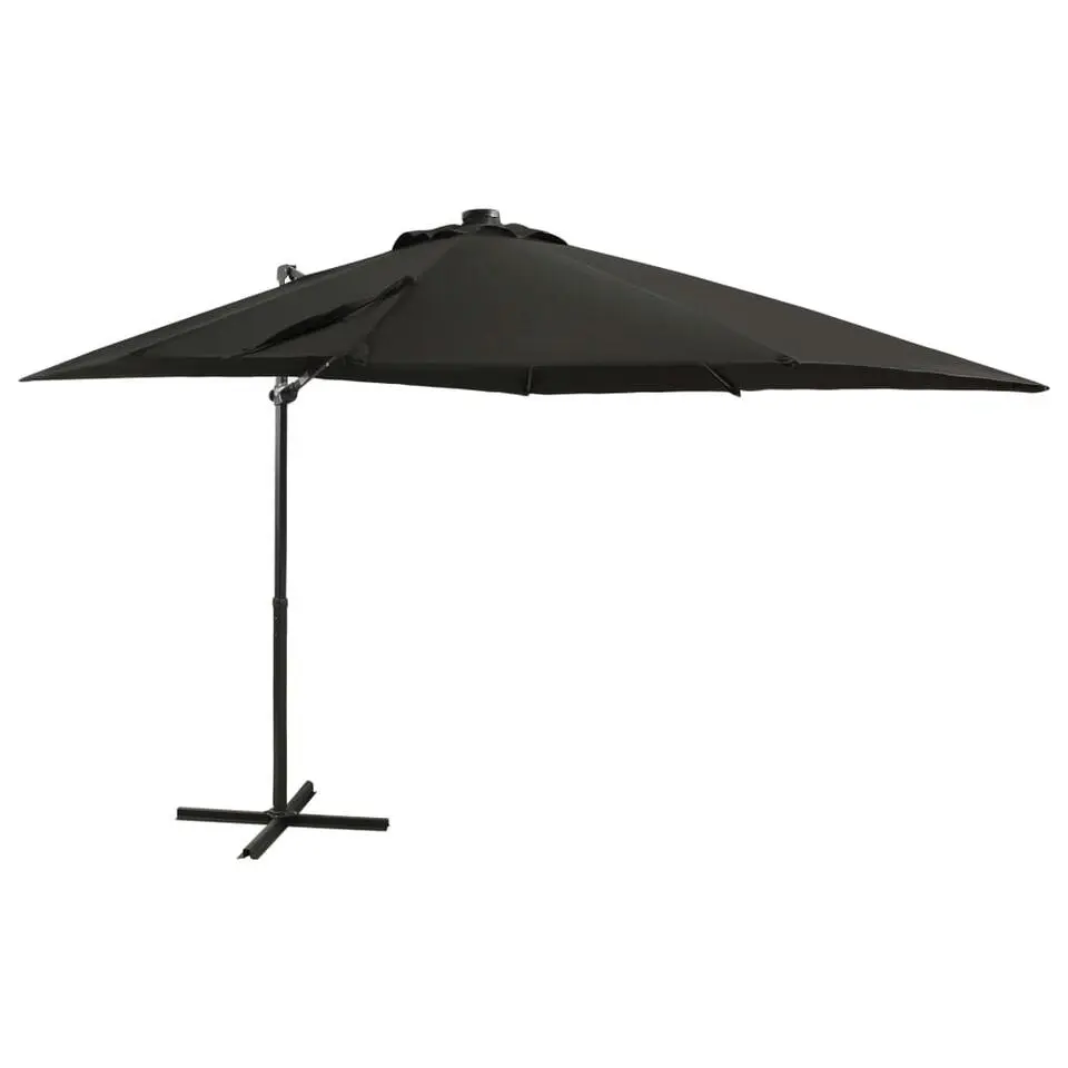 vidaXL - Zweefparasol - Zwart - 250 cm