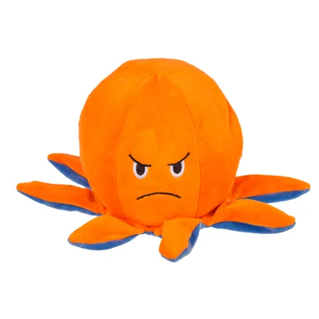 Out of the blue Plüsch-Wendetier Oktopus blau/orange