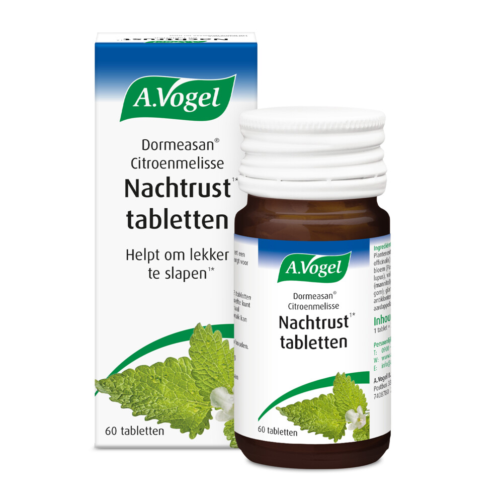 A.Vogel Dormeasan Nachtrust Citroenmelisse60 tabletten