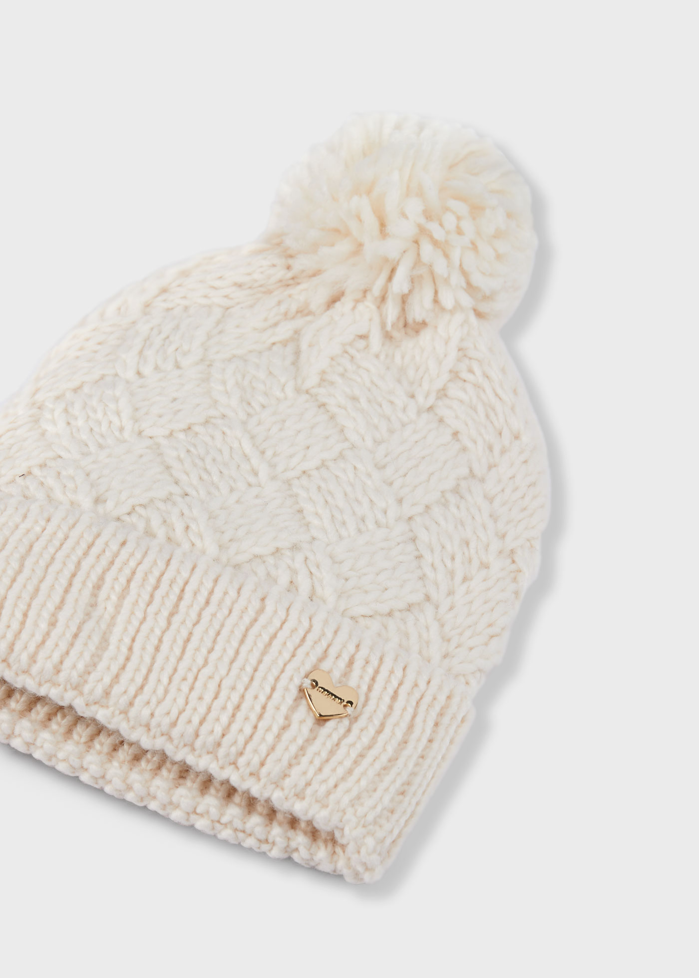 Chapéu com pompom para meninas