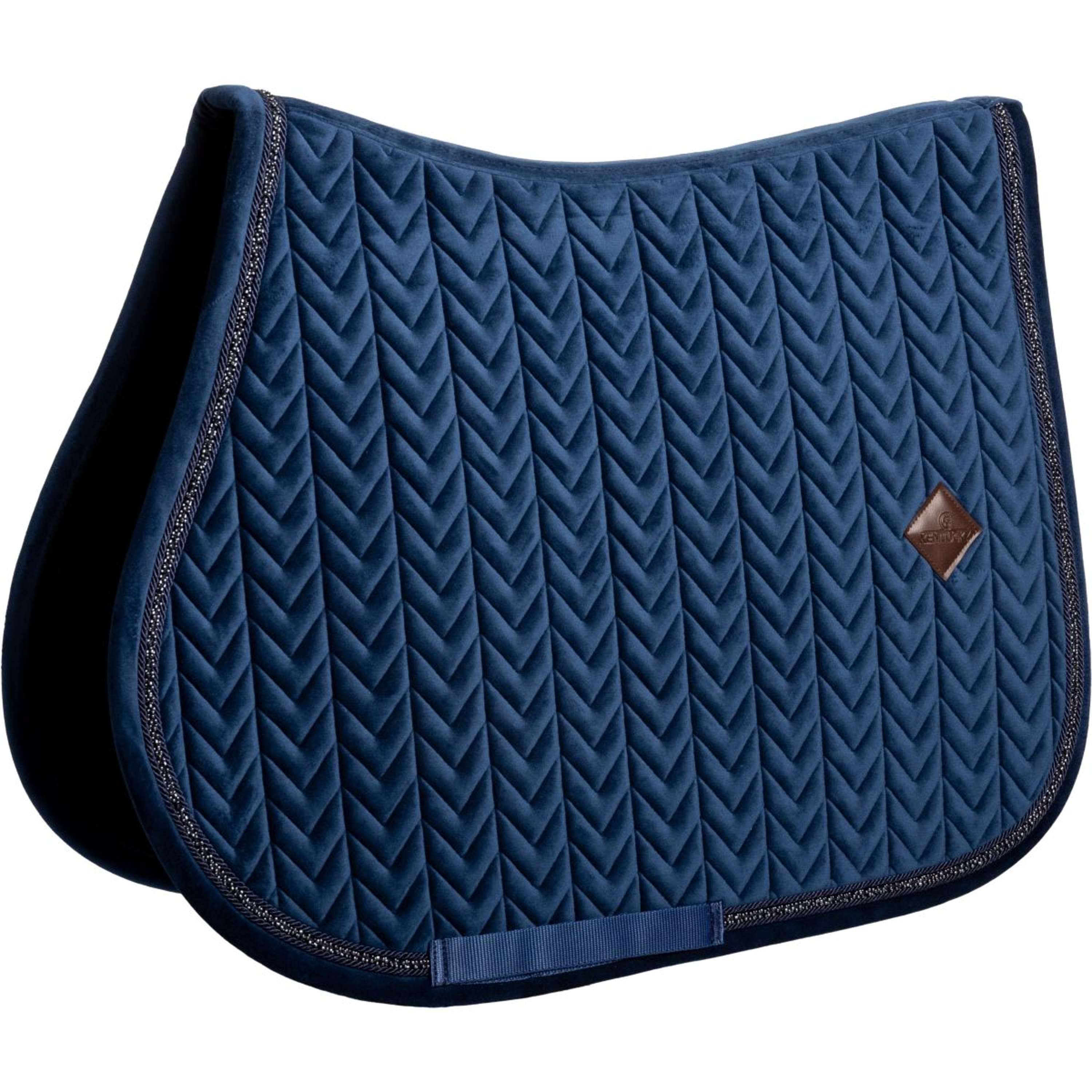 Kentucky Zadeldekje Velvet Mini Pearls Springen Navy